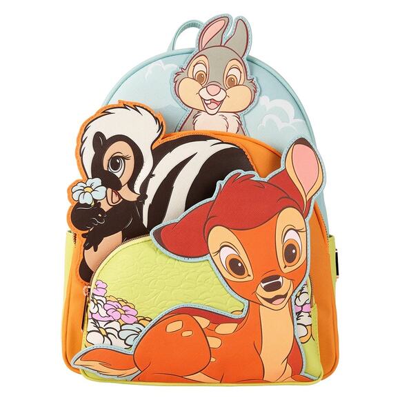 Loungefly Disney Bambi Triple Pocket Mini Backpack - Picture 1 of 5